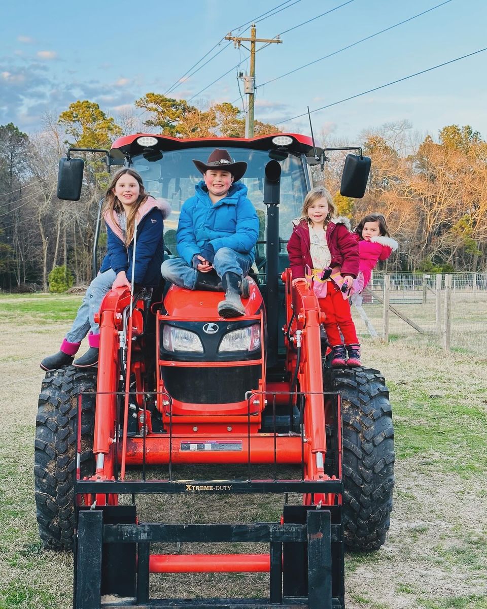 Kids on the tractor