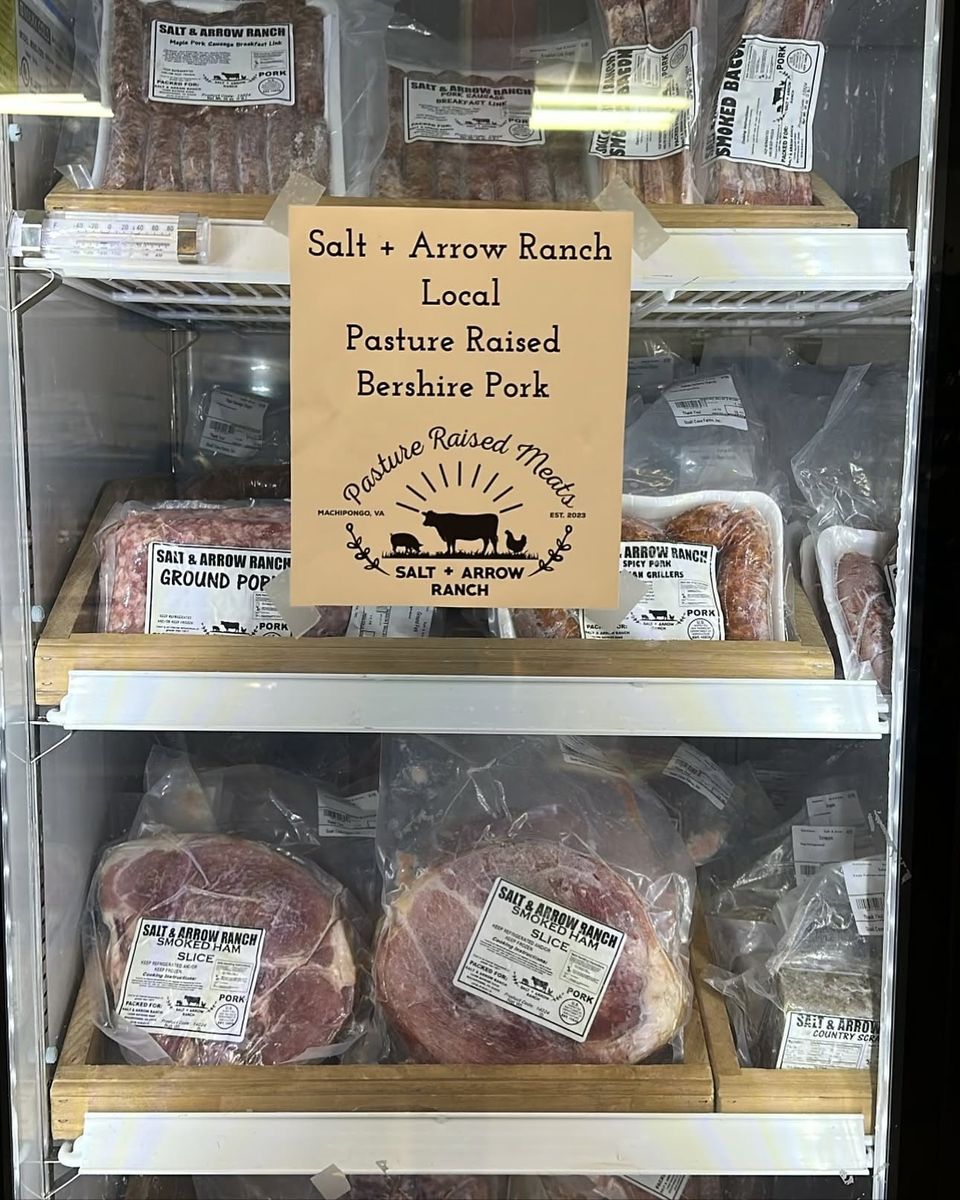 Salt + Arrow pork in a retail freezer
