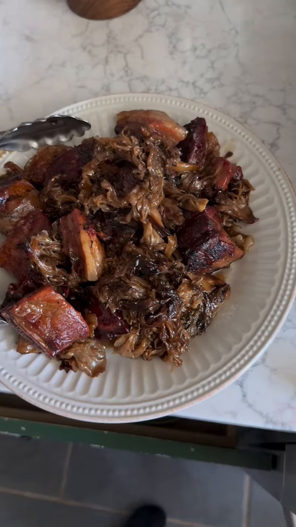 Braised pork belly